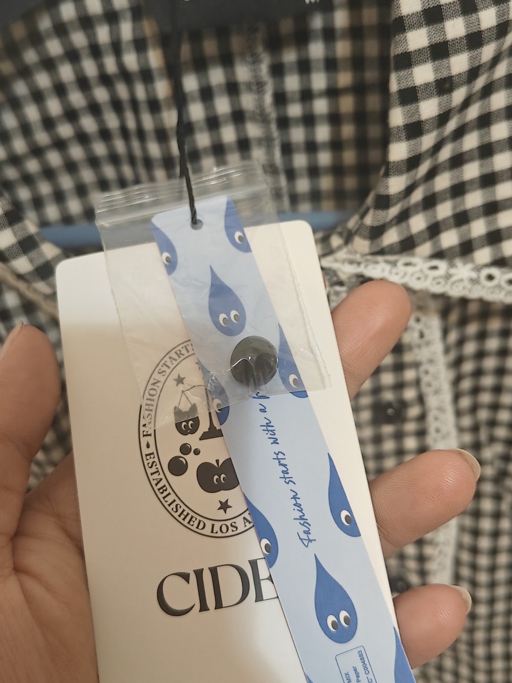 Cider Black & White Gingham Tailored Blazer - Picture 9 of 9